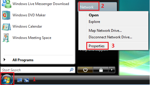 Configuring Ip Address In Windows Vista