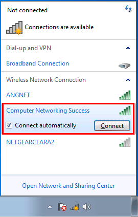 Wireless Network Connecting