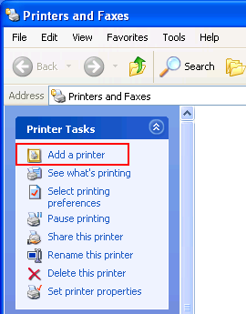 Add a Printer