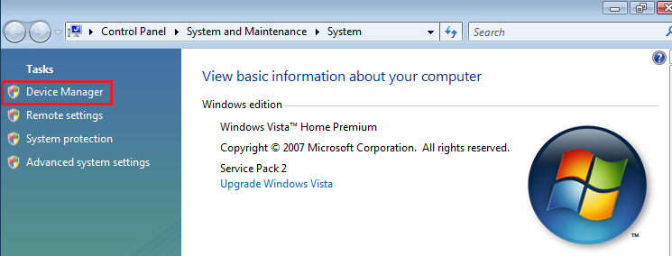 Windows Vista System