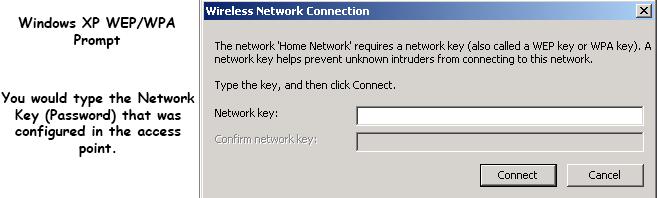 Windows XP WEP/WPA Prompt