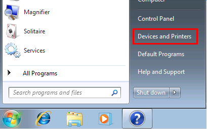 Windows 7 Devices and Printers