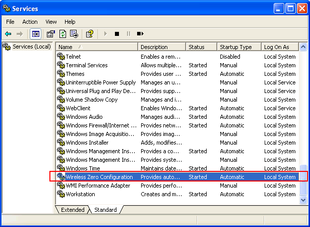 Wireless Zero Configuration