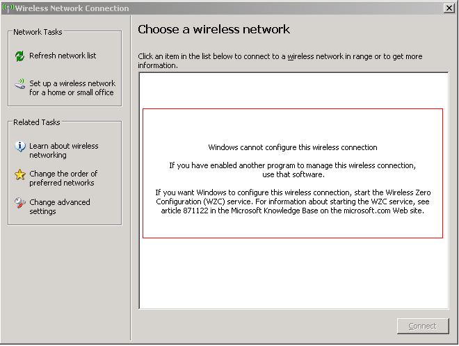 Wireless Zero Configuration