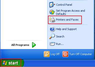 Start Menu in Windows XP