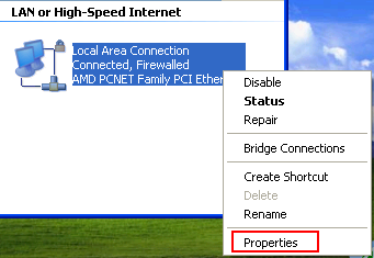 LAN configuration