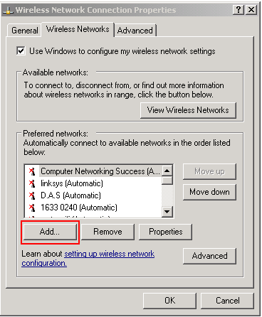 Preferred Wireless networks